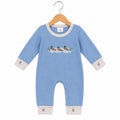 Baby Blue Duck LS Romper