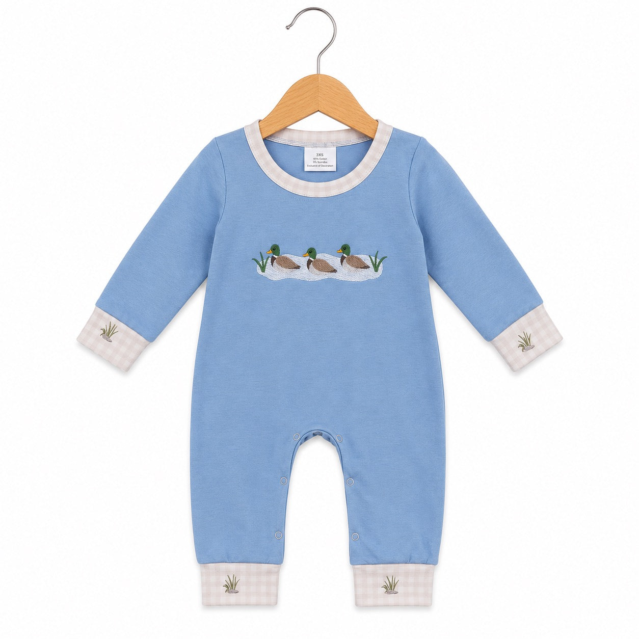 Baby Blue Duck LS Romper