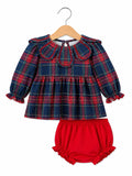RFD Christmas Plaid Bloomer Set